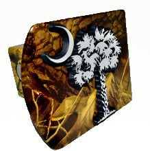 South Carolina Palmetto Camo Metal Hitch Cover