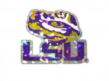 LSU Tiger Eye Reflective Purple Decal