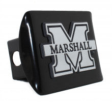 Marshall University Herd on Black Hitch Cover