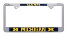 Michigan Alumni Metal License Plate Frame