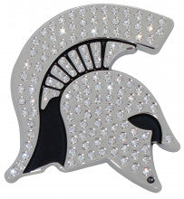 Michigan State Spartans Crystal Metal Auto Emblem