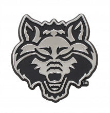 Arkansas State Red Wolf Metal Auto Emblem