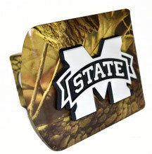 Mississippi State Bulldogs on Camo Metal Hitch Cover
