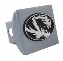 Missouri Tigers Silver Metal Hitch Cover