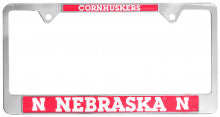 Nebraska Huskers Metal License Plate Frame