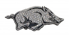 University of Arkansas Razorbacks Crystal Metal Auto Emblem