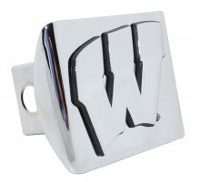 University of Wisconsin Chrome Metal Hitch Cover