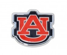 University of Auburn Tigers Orange Colors Metal Auto Emblem