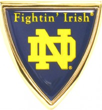 Notre Dame Shield Metal Auto Emblem