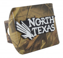 University of North Texas Camo Metal Hitch Cover