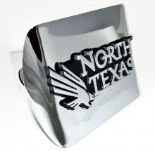 University of North Texas Chrome Metal Hitch Cover