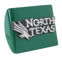 University of North Texas Green Metal Hitch Cover