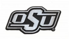 Oklahoma State University Brushed OSU Metal Auto Emblem
