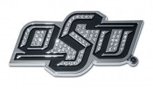 Oklahoma State University Crystal OSU Metal Auto Emblem