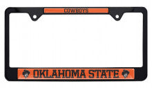 Oklahoma State Cowboys Black Metal License Plate Frame
