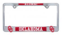 University of Oklahoma Alumni 3D Metal License Plate Frame