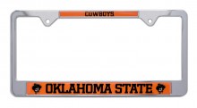 Oklahoma State Cowboys Metal License Plate Frame