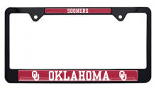 University of Oklahoma Sooners Black Metal License Plate Frame