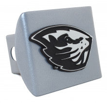 Oregon State Beaver Silver Metal Hitch Cover