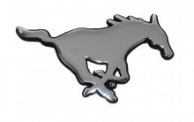 SMU Mustang Metal Auto Emblem