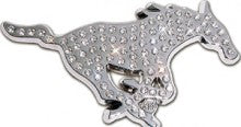 SMU Mustang Crystal Metal Auto Emblem