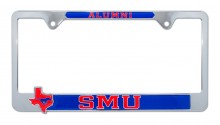 SMU Alumni 3D Metal License Plate Frame