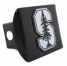 Stanford University Black Metal Hitch Cover