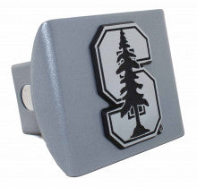 Stanford University Silver Metal Hitch Cover