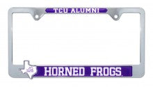 TCU Alumni 3D Metal License Plate Frame