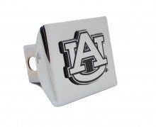University of Auburn Tigers on Chrome Metal Hitch Cover