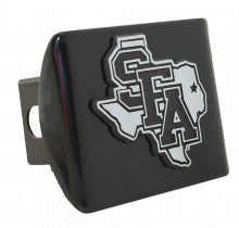 Stephen F. Austin State University Black Metal Hitch Cover