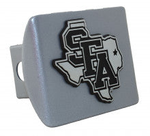 Stephen F. Austin State University Silver Metal Hitch Cover