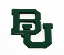 Baylor University Bears Green BU Metal Auto Emblem