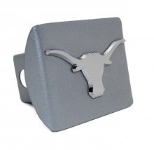 University of Texas Longhorns Silver Metal Hitch Cover