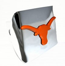University of Texas Longhorns Orange on Chrome Metal Hitch Cover