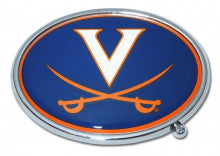 University of Virginia Cavaliers Colors Metal Auto Emblem