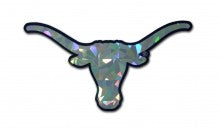 University of Texas Longhorn Silver Reflective Decal