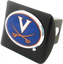 University of Virginia Cavaliers Colors Black Metal Hitch Cover