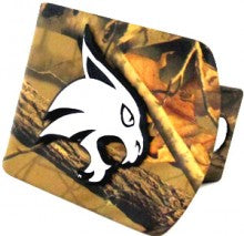 Texas State University Bobcat Camo Metal Hitch Cover