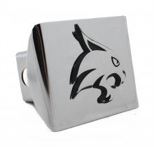 Texas State University Bobcat Chrome Metal Hitch Cover