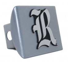 Rice University Silver Metal Hitch Cover