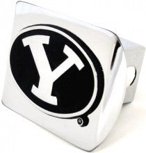 Brigham Young University Cougars on Chrome Metal Hitch Cover