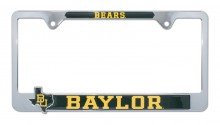 Baylor University Bears 3D Metal License Plate Frame