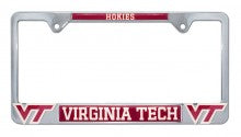 Virginia Tech Hokies 3D Metal License Plate Frame