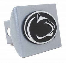 Penn State Nittany Lions Silver Metal Hitch Cover