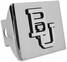 Baylor University Bears BU on Chrome Metal Hitch Cover