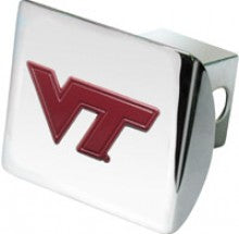 Virginia Tech Hokies Maroon VT Metal Chrome Hitch Cover