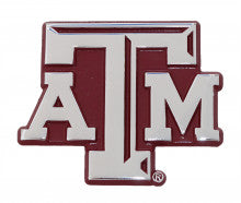 Texas A&M ATM Maroon Metal Auto Emblem