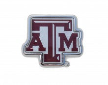 Texas A&M ATM Colors Metal Auto Emblem