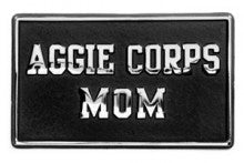 Texas A&M Aggie Corps Mom Metal Auto Emblem